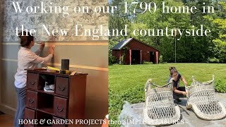 A busy week in my life at our 1790 home in New England, then slow simple pleasures out and about