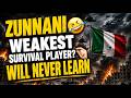 🤡★ZU-NANNI★ @Z-mwa WEAKEST SURVIVAL PLAYER⁉️ WILL NEVER LEARN‼️🤣🤏🏻