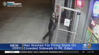 Masked Gunman Opens Fire On Sidewalk