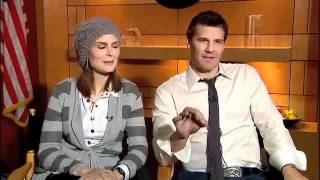 Bones - 6x16 - David Boreanaz and Emily Deschanel Interview