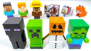 マインクラフト ソフビパペットマスコット 全１０種 開封 指人形 MINECRAFT SOFVI PUPPET MASCOT Finger puppets