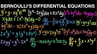 Bernoulli’s Differential Equations Part 2 (Live Stream)