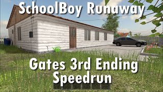 WORLD RECORD | SchoolBoy Runaway (PC) | speedrun 3 Ending - Glitchless% Easy | 59 seconds