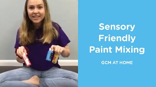 Sensory Friendly Paint Mixing