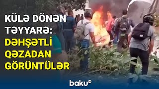 Kolumbiyada təlim təyyarəsi qəzaya uğradı: ölənlər var