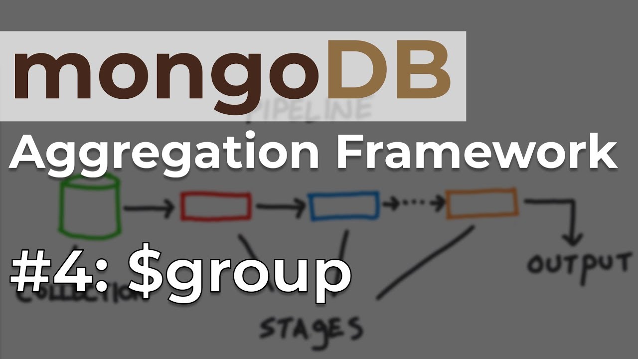 #4: $group Pipeline Operator - MongoDB Aggregation Framework - YouTube