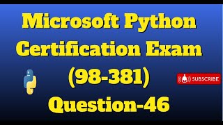 python certification exam Question-46