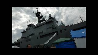 サンポート高松に護衛艦【輸送艦おおすみ】が来港、そして乗艦してみた。