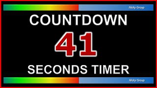 ⏰ 41 Seconds Timer - Countdown Full HD 1080p - Background Relaxing Music