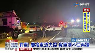 疑進香回程遇禍! 轎車失控撞護欄 乘客拋飛亡│中視新聞 20210413