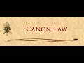 Canon law audio