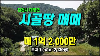 김천시 대항면 대성리 산자락 청정지역 시골땅 농막+호두나무 김천토지매매