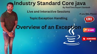 Java Exception Overview| Java Tutorial | Java for beginners 2025 |Full Stack Java Training