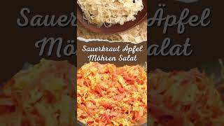 Sauerkraut Äpfel Möhren Salat: beste Möglichkeit Sauerkraut zu verfeinern! #salate #salatrezept