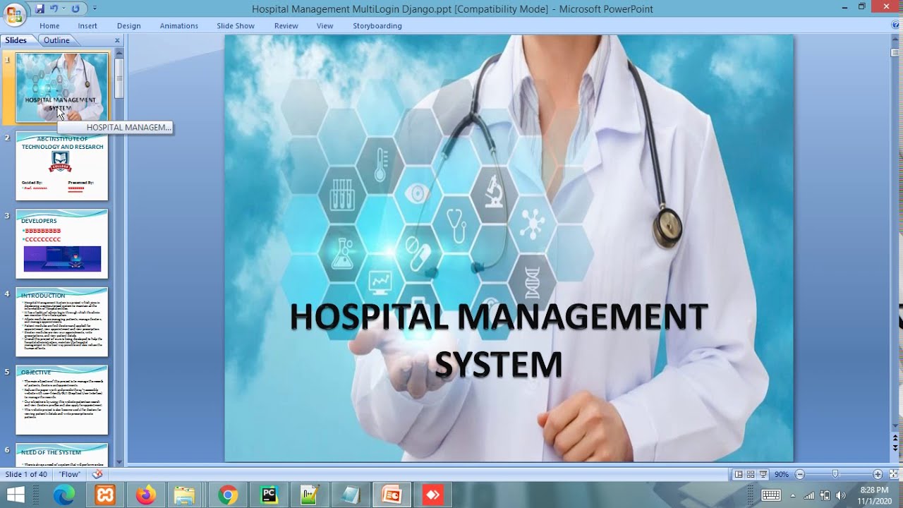 PPT - Hospital Management System Project PPT || Python Django - YouTube