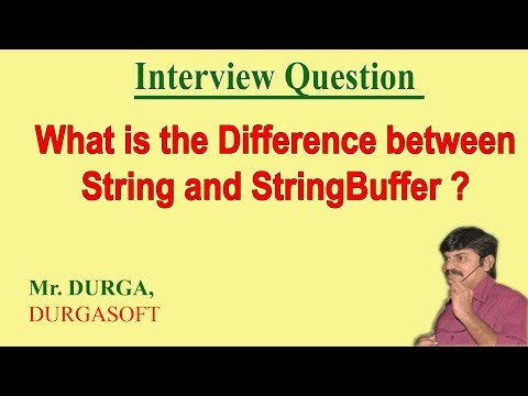 Differences between String and StringBuffer Differences between String and StringBuffer