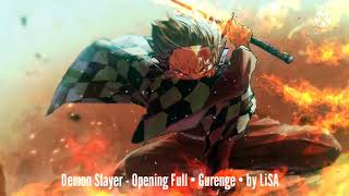 Demon Slayer: Kimetsu no Yaiba | Op 1 Full | • Gurenge • by LiSA ~ (1 hour)