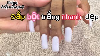 Đắp bột màu trắng Nhanh, gọn, dũa lẹ ,cả nhà học cách này mới có ”Tiền” nhanh nha🌾💵