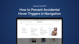 Provide a Hover Delay of 300–500ms for Hover-Based Drop-Down Menus