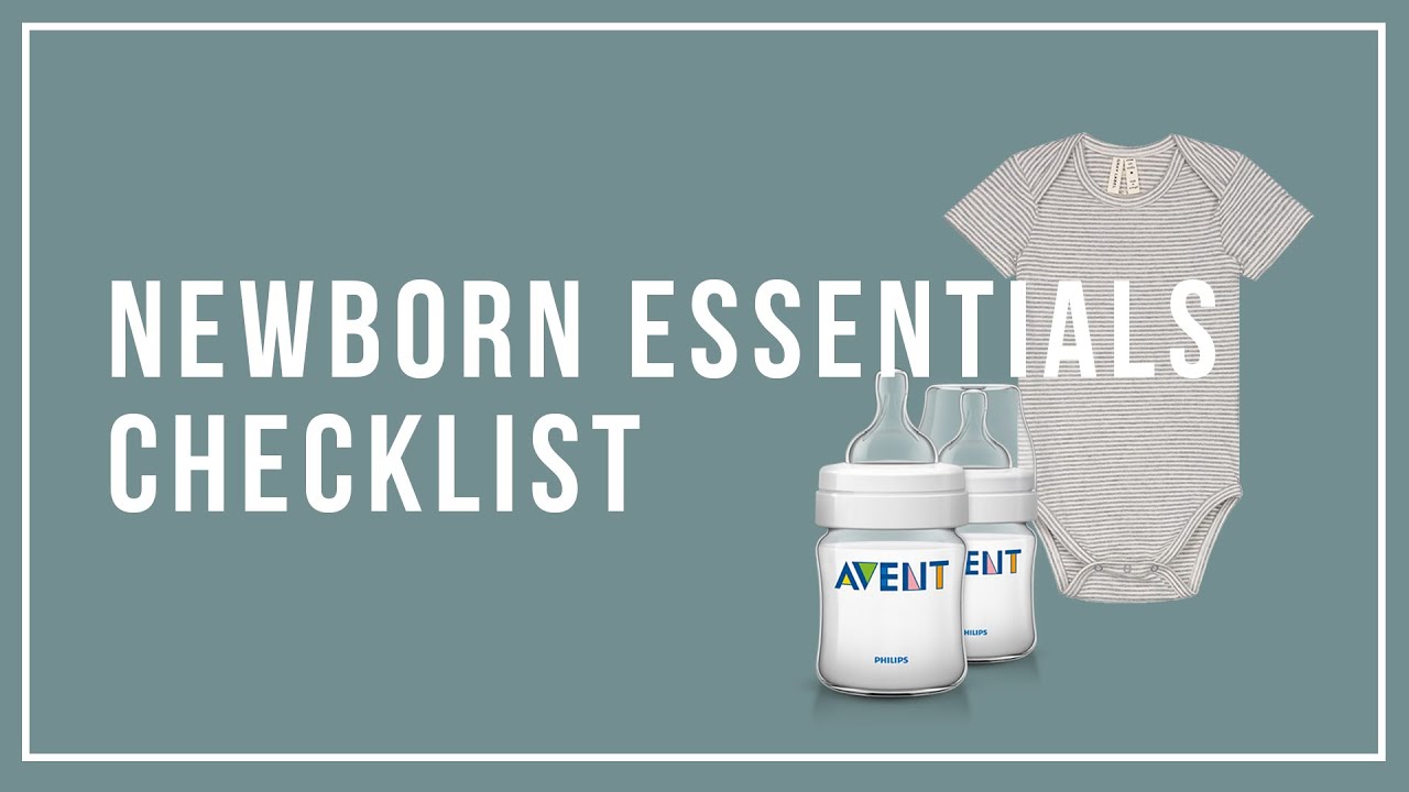 Newborn Essentials Must-Haves Checklist 2019 - YouTube