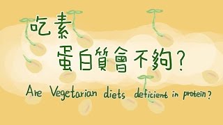 吃素蛋白質會不夠？ Are Vegetarian diets deficient in protein?