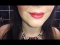 crimson red lipsense lip colour rub off test