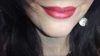 Crimson Red LipSense Lip Colour Rub-Off Test