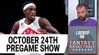 NBA Pregame Show | Fantasy Basketball | Monday October 24