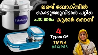 രാവിലെ തട്ടി കൂട്ടി എളുപ്പത്തിൽ ചെയ്യാൻ പറ്റുന്ന നാല് തരം ലഞ്ച് ബോക്സ് റെസിപ്പി|Tiffin Box recipe