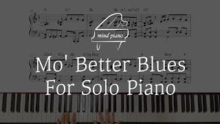 [Jazz Piano Sheet]Mo' Better Blues|Funk Piano|모베러블루스|펑크피아노(악보집 수록곡)