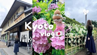 [Kyoto vlog]💐Hydrangea - Top 3 viewing spots-Mimurotoji Temple｜Matcha in Uji🍵｜Eel Tamagoyaki🍳｜D1-2