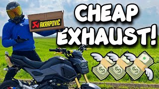 I FOUND THE BEST/CHEAPEST EXHAUST FOR MY HONDA GROM!