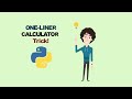 Python Trick: Build a Calculator in just one line! #python #coding