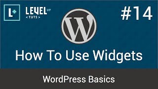 WordPress Basics #14 - How To Use Widgets