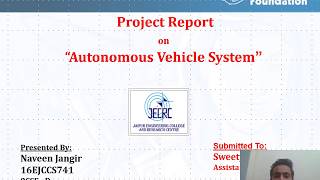 Presentation on autonomous vehicle system| RTU| Major project