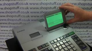 Casio SE-S400 Cash Register - Close Up Demonstration Of SE-S400 Features