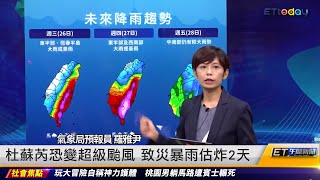 杜蘇芮恐變超級颱風 致災暴雨估炸2天｜20230724 ET午間新聞