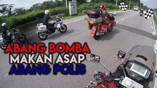 Abang Bomba Makan Asap Abang Polis