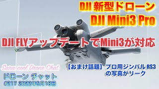 【新型ドローン DJI Mini3 Pro】DJI FLYアップデートMini3が登場し対応！おまけ話題：ローニンRS3の写真リーク！【ニュース 噂】ドローン チャット #217 2022年5月18日