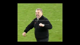 #shorts Pumped-Up Ange Postecoglou At Final Whistle  - Celtic 2 - Ross County 1