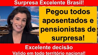 ✅Excelente decisão tomada! Aposentados e pensionistas bpcloas foram pegos de surpresa agora!