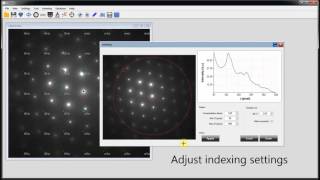 Indexing TEM spot diffraction patterns using CSpot (template matching)