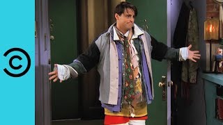 Joey Wears All Of Chandler's Clothes | Friends