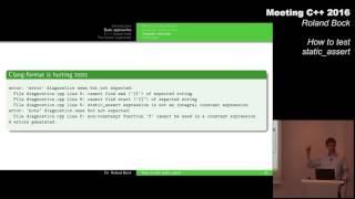 How to test static_assert? - Roland Bock - Meeting C++ 2016