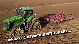 4Kᵁᴴᴰ John Deere 8RX 410 \u0026 Keeble Brothers Progressive cultivator working in Wantisden, Suffolk