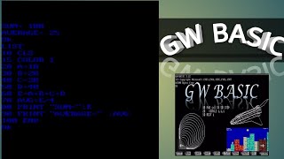 Make a simple GW BASIC program in android.