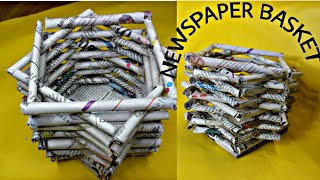 Newspaper കൊണ്ട് എളുപ്പതതിൽ ഒരു ബാസ്കറ്റ് | penholder | basket with newspaper |