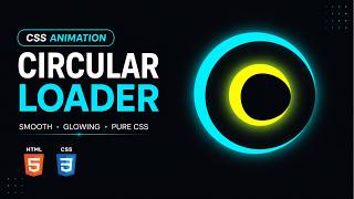 Pure CSS Circular Loader Animation 🔥 Neon Glowing Loading Screen