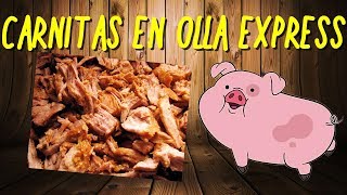 Receta Express| Carnitas en olla express