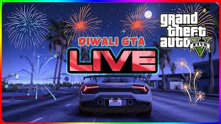 DIWALI GTA 5 RACES FULL TO FULL FUN | LIVE STREAM | Hi Tech Gamer ✅